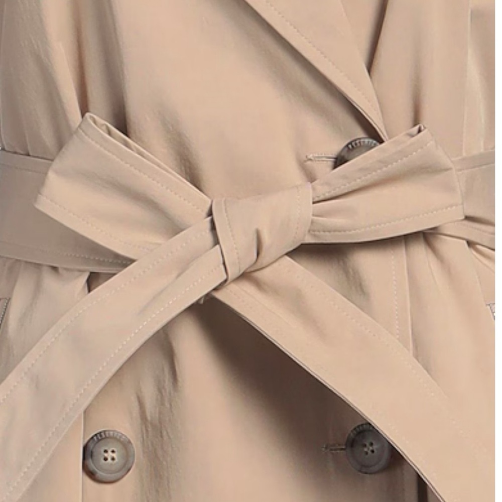 Peserico Taupe Double Breasted Peacoat - Picture 6 of 9